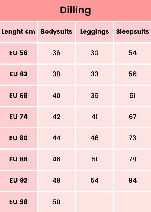 Size Guide Dilling